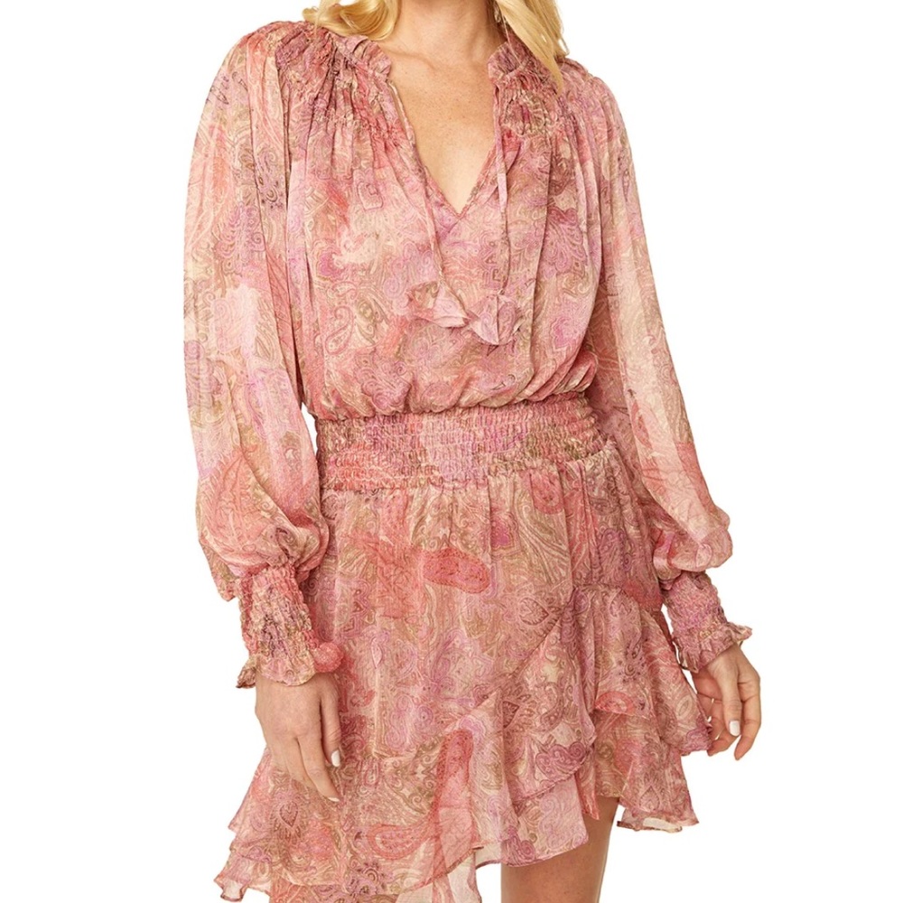 MISA LOS ANGELES PINK DRESS